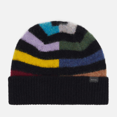 Шапка Paul Smith Stripe Lambswool, цвет чёрный