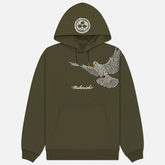 Мужская толстовка maharishi Peace Dove Hoodie, цвет оливковый, размер XXL