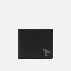 Кошелек Paul Smith Broad Stripe Zebra Billfold Coin, цвет чёрный