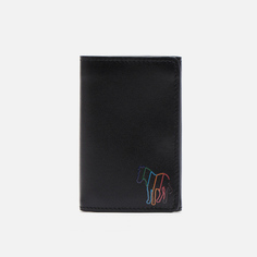 Кошелек Paul Smith Stripe Zebra Trifold, цвет чёрный