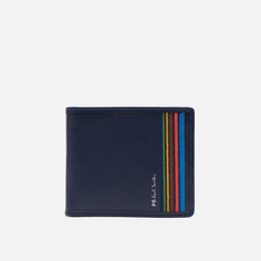 Кошелек Paul Smith Embroidered Stripe Billfold, цвет синий
