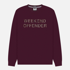 Мужская толстовка Weekend Offender Warwick, цвет бордовый, размер M