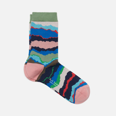 Носки Paul Smith Paper Stripe, цвет зелёный, размер 35-40 EU
