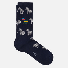 Носки Paul Smith Enzo Zebra, цвет синий, размер 40-46 EU