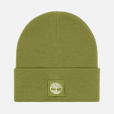 Шапка Timberland Cuffed Tonal Patch, цвет зелёный