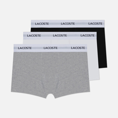 Комплект мужских трусов Lacoste Underwear 3-Pack Stretch Trunks, цвет комбинированный, размер M