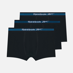 Комплект мужских трусов Reebok Hussan 3-Pack, цвет чёрный, размер S