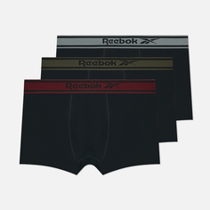 Комплект мужских трусов Reebok Chesley 3-Pack, цвет чёрный, размер S