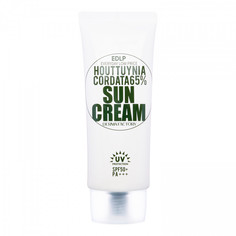 Солнцезащитный крем с экстрактом цветка хауттюйнии Derma Factory