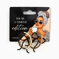 Серьги-кольца с подвесом Art Beauty