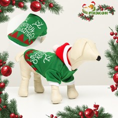 Толстовка для собак merry christmas, xs (дс 16, ог 27 см) No Brand