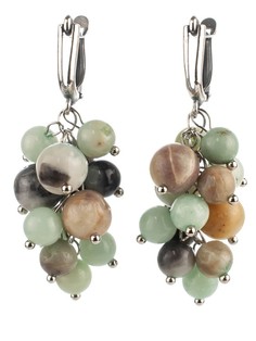 Серьги Бусики Колечки