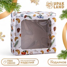 Коробка подарочная, крышка-дно, с окном Upak Land