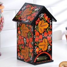 Чайный домик, 11×12×20 см, хохлома No Brand