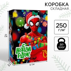 Коробка подарочная, 16х23х7.5 см, человек паук Marvel