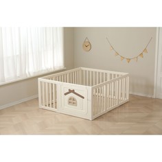 Большой детский игровой манеж Classic Tree House 150 x 130 Camel Unix Kids