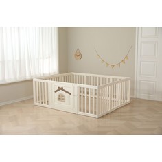 Большой детский игровой манеж Classic Tree House 150 x 180 Camel Unix Kids