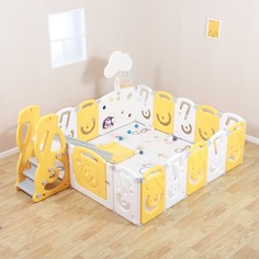 Манеж SUPREME Music 200x200 Yellow Unix Kids