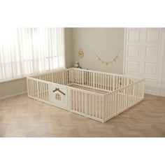 Большой детский игровой манеж Classic Tree House 200 x 280 Camel Unix Kids
