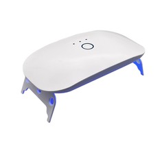 Лампа для гель лака, uv/led, 18 диодов, 3 вт, от usb, белая No Brand