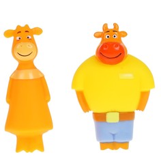 Фигурки для купания Оранжевая корова, КАПИТОШКА LX-OR-COW-05 Играем вместе