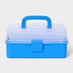 Органайзер для хранения, пластик, 6 отделений, 27×17×13 см, оранжевый No Brand