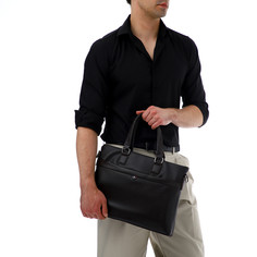 Сумка мужская деловая textura, 2 наружных кармана, цвет коричневый