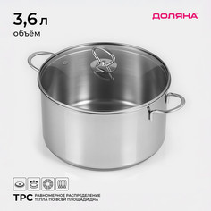 Кастрюля из нержавеющей стали доляна
