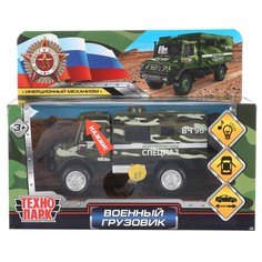 Машина металлическая с функциями "свет" или "звук" Технопарк FY6066A-14SLMIL-GN