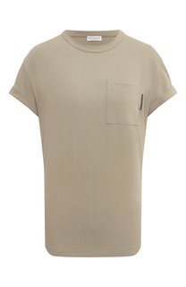 Хлопковая футболка Brunello Cucinelli