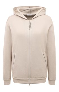 Толстовка из хлопка и шелка Brunello Cucinelli