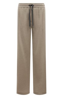 Брюки из хлопка и шелка Brunello Cucinelli