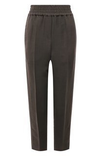 Брюки из вискозы и льна Brunello Cucinelli