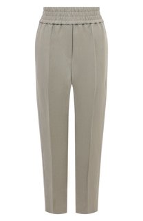 Брюки из вискозы и льна Brunello Cucinelli
