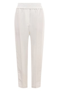 Брюки из вискозы и льна Brunello Cucinelli