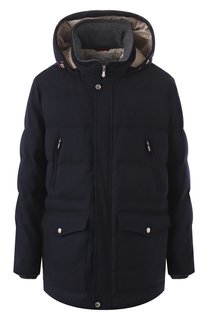 Шерстяной пуховик Brunello Cucinelli