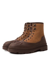 Кожаные ботинки Duck Brunello Cucinelli