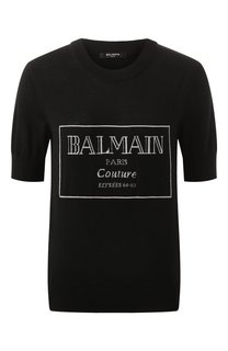 Шерстяной пуловер Balmain