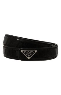 Ремень с отделкой пайетками Prada