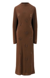 Платье с отделкой стразами Pinko