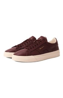 Кожаные кеды Santoni