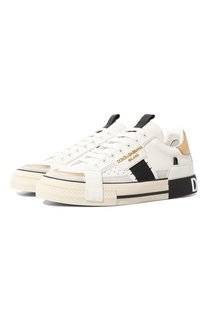 Кожаные кеды Custom 2.Zero Dolce & Gabbana