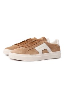 Замшевые кеды Santoni
