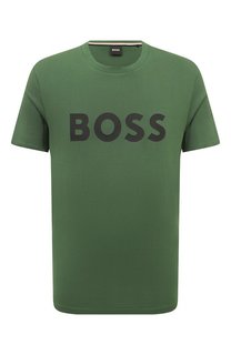Хлопковая футболка BOSS