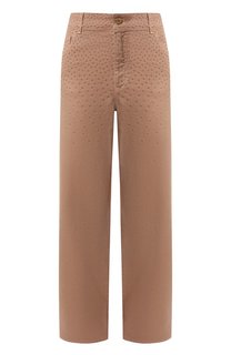 Джинсы с отделкой стразами Blumarine