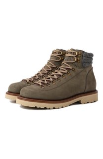 Хайкеры Mountain из нубука Brunello Cucinelli