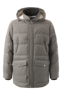 Шерстяной пуховик Brunello Cucinelli