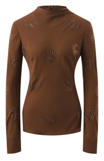 Топ с отделкой стразами Pinko