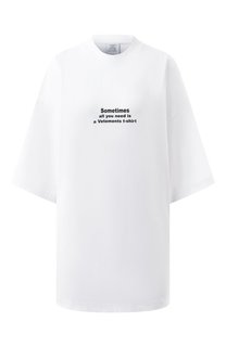 Хлопковая футболка VETEMENTS