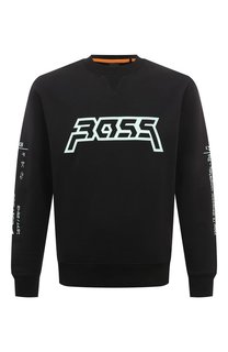 Хлопковый свитшот BOSS Orange